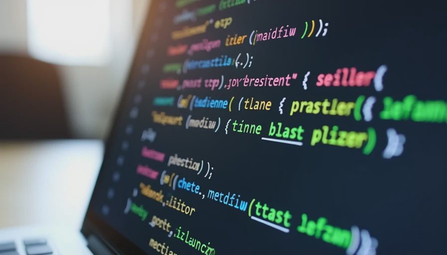 A documentary close-up of a screen showing structured JSON schema definitions and type validation code.